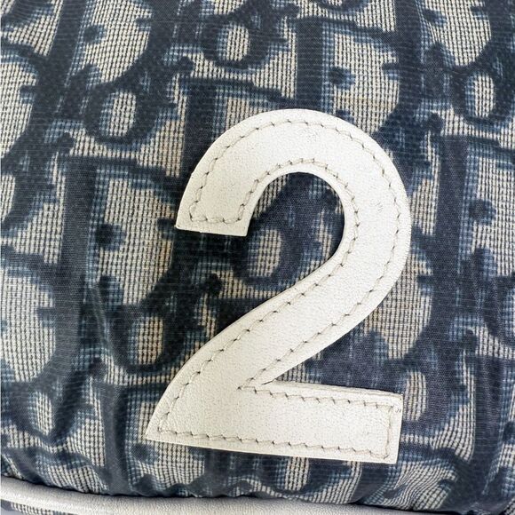 CHRISTIAN DIOR Vintage 2003 Navy Blue Trotter  Nylon Belt Bag - Picture 6 of 13